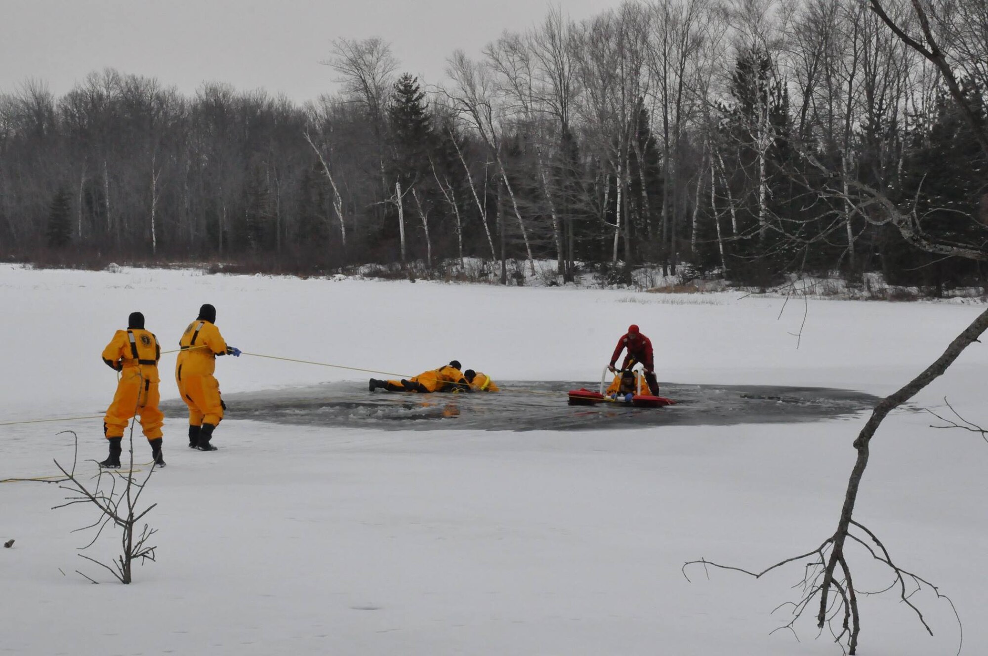 Alpena CRTC firefighters train