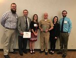 Naval Surface Warfare Center, Crane Division (NSWC Crane) was recognized as Employer of the Year for creating a quality internship program within the Hoosier State. NSWC Crane received this award in the nonprofit category at the Indiana Chamber of Commerce Indiana INTERNnet 2019 IMPACT Awards in Carmel, Indiana on February 26, 2019.
