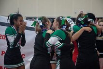 DoDEA cheerleaders soar with spirit and cheer