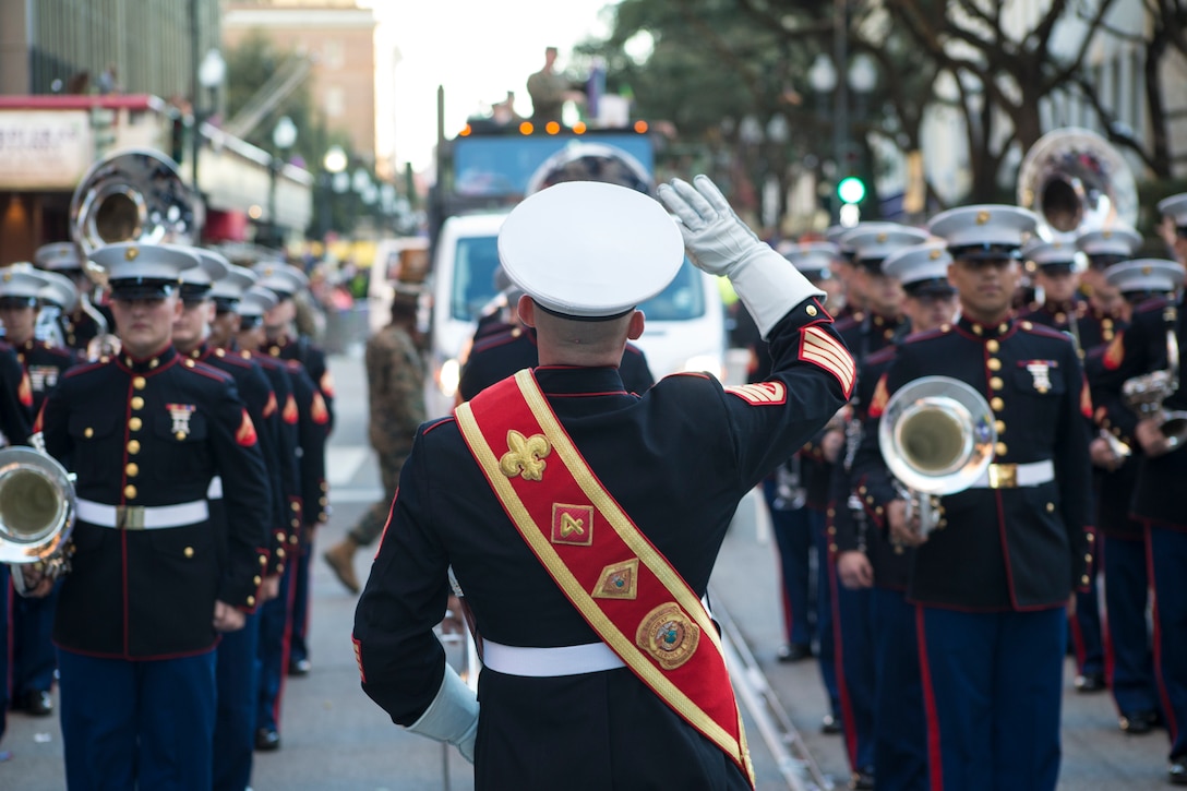 MARFORRES takes part in the parades to celebrate the Mardi Gras season with the New Orleans community.