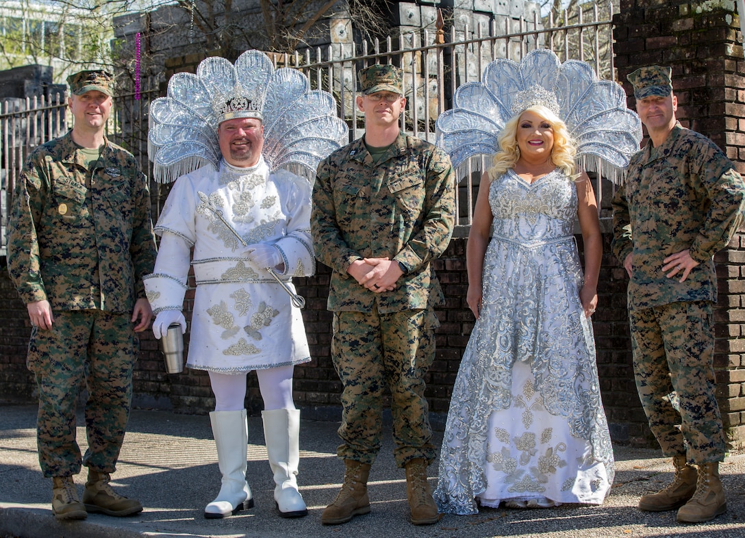 MARFORRES takes part in the parades to celebrate the Mardi Gras season with the New Orleans community.