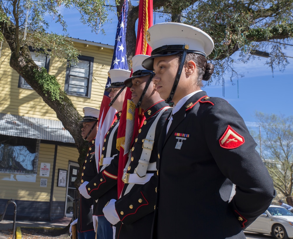 MARFORRES takes part in the parades to celebrate the Mardi Gras season with the New Orleans community.