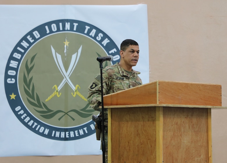 Task Force Essayons changes commanders during ceremony in Iraq