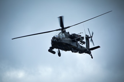 U.S. Army AH-64 Apache attack helicopter assigned to 2nd Squadron, 6th Calvary Regiment, 25th Combat Aviation Brigade, 25th Infantry Division