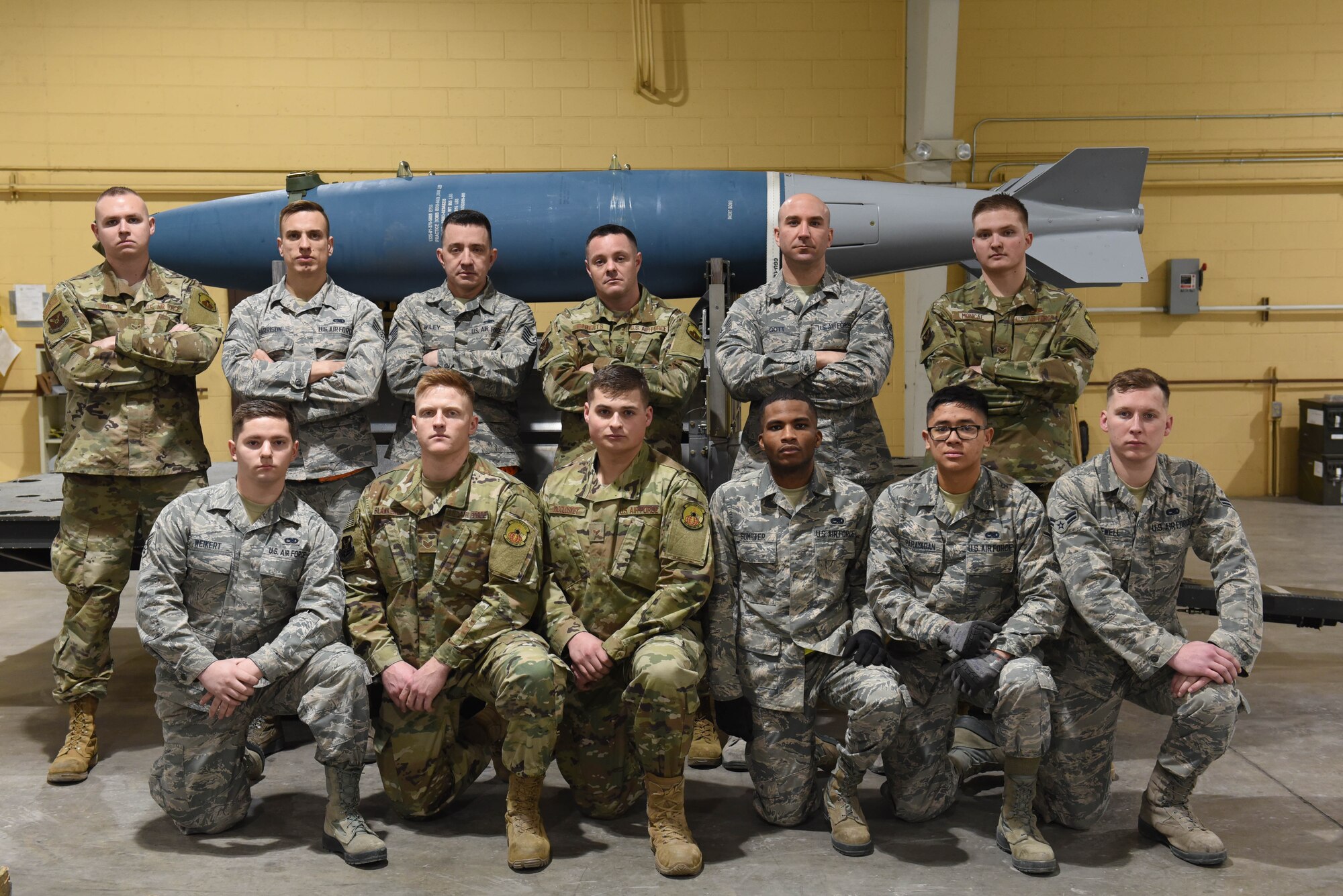 A 28th Munitions Squadron team won the Air Force Combat Operations Competition for U.S. Air Force Global Strike Command on Feb. 19, 2019. The team, assigned to Ellsworth Air Force Base, S.D., will move on compete at the Air force-level in May. The competition is used to determine the best of the best in munitions operations. (U.S. Air Force photo by Airman John Ennis)