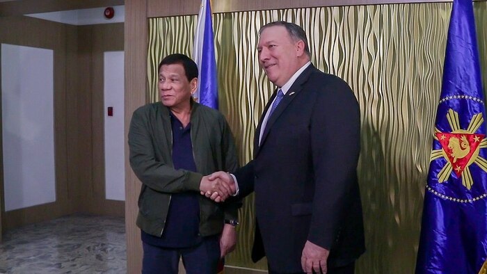 U.S. Secretary of State Pompeo Arrives in Philippines, Meets with President Duterte