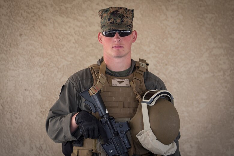 U.S. Marines with the Provost Marshal's Office (PMO), Headquarters and Headquarters Squadron (H&HS), Marine Corps Air Station (MCAS) Yuma, conduct Special Reaction Team (SRT) training on MCAS Yuma, Ariz., Feb. 25, 2019. The SRT is comprised of military police personnel trained to give an installation commander the ability to counter or contain a special threat situation surpassing normal law enforcement capabilities. (U.S. Marine Corps photo by Sgt. Allison Lotz)