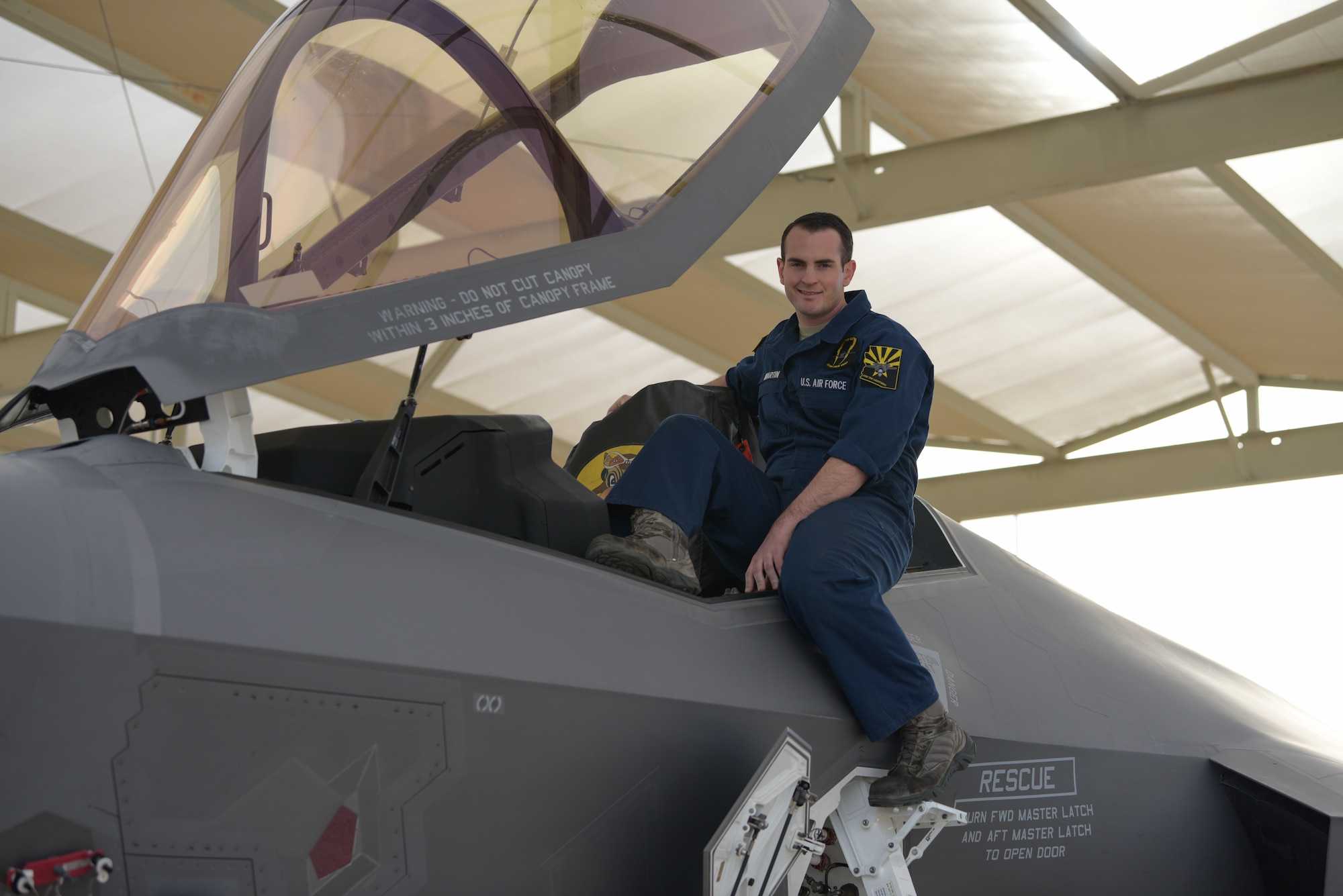 F-35 maintainer is on his way to becoming an F-35 pilot