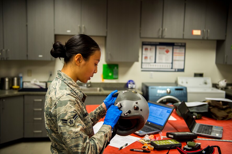 As well as testing gear used on a regular basis, AFE Airmen also inspect and test emergency gear to make sure it functions properly in the event of an emergency.