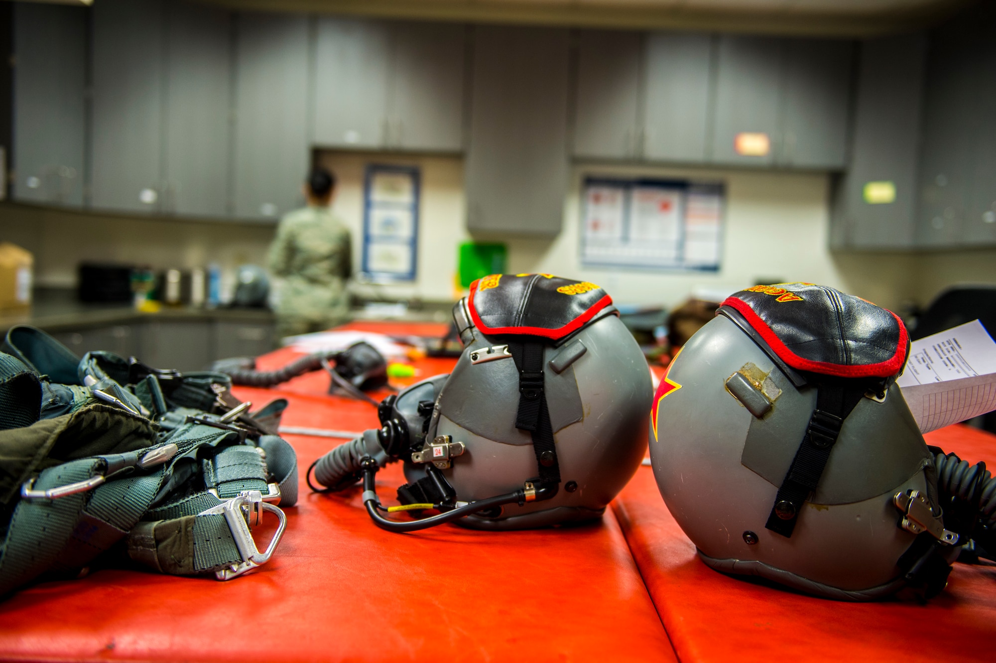 As well as testing gear used on a regular basis, AFE Airmen also inspect and test emergency gear to make sure it functions properly in the event of an emergency.