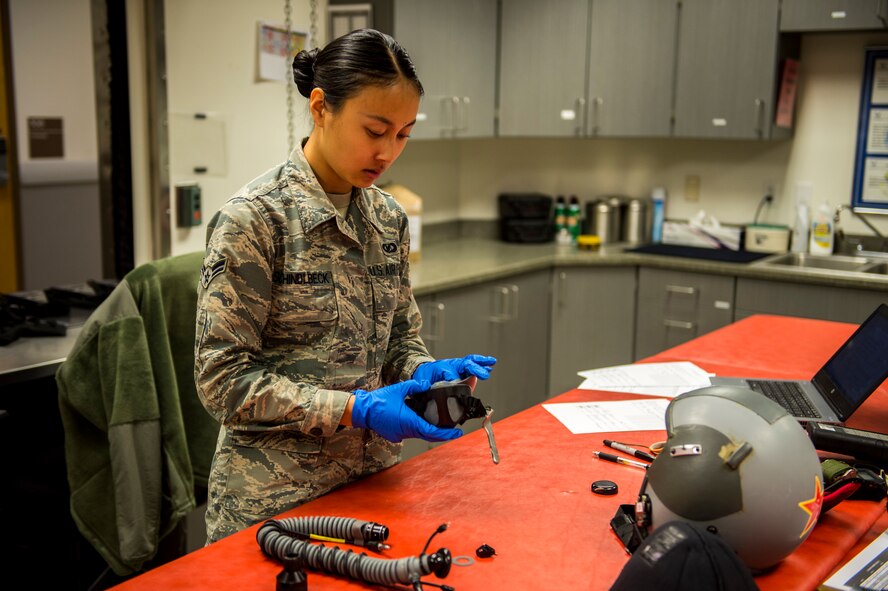 As well as testing gear used on a regular basis, AFE Airmen also inspect and test emergency gear to make sure it functions properly in the event of an emergency.