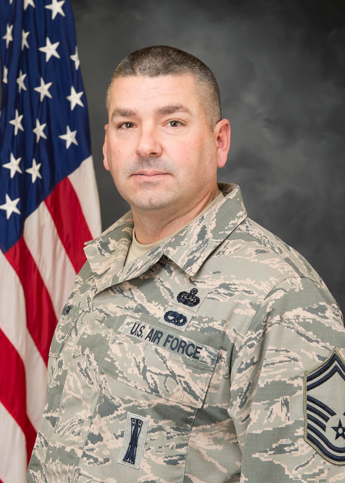 Senior Master Sgt. Danny Vaughn II, 423rd Communications Squadron superintendent