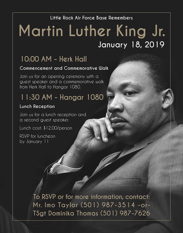 2019 Martin Luther King Jr. Observance event poster
