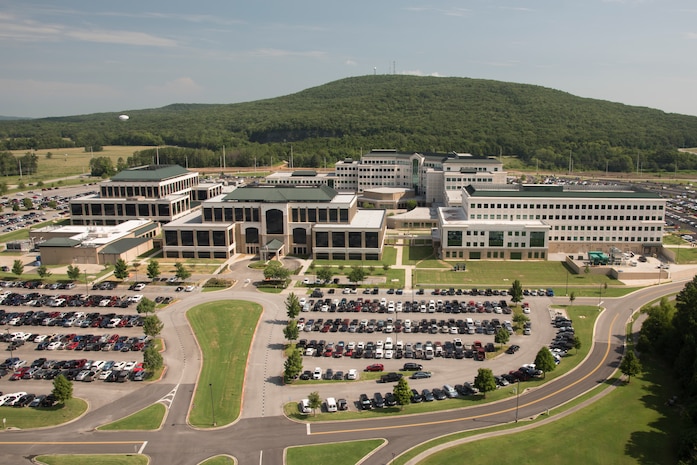 USASMDC/ARSTRAT building in the Von Braun Complex on Redstone Arsenal.