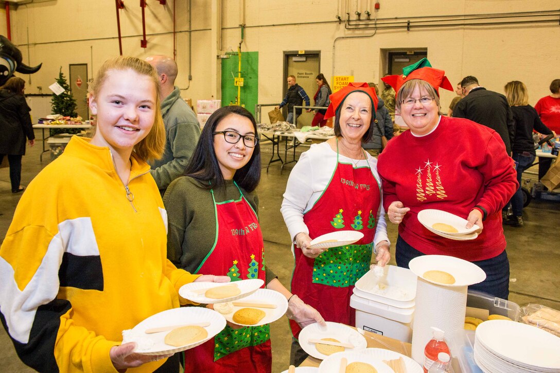 Airmen celebrate the holidays with their families