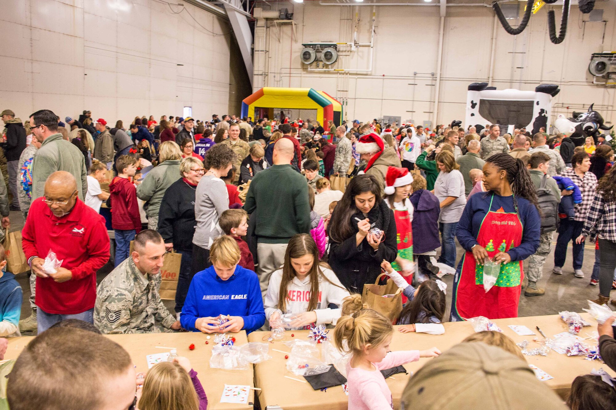Airmen celebrate the holidays with their families