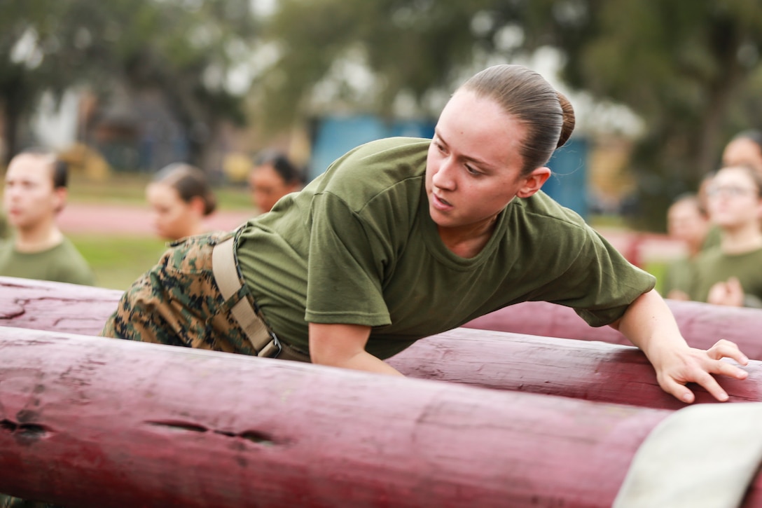 Pfc. Elizabeth Reetz, the honor graduate of platoon 4001, Oscar Company, 4th Recruit Training Battalion, gave us some insight on what it means to be the platoon guide and why she wanted to lead from the front.

“When a recruit is appointed as the guide, that recruit is in charge of helping the other recruits and assisting the drill instructors by carrying out their instructions. Having this leadership position helps balance everything out and keep good order and discipline within the platoon even when the drill instructors are not around.”

“I remember how my rack mate used to motivate me and lift up my spirit when I was feeling down. I wanted to act like her and make other recruits feel the same way she made me feel. Throughout recruit training, I always thought to myself, ‘No matter how down I am feeling, someone else is feeling worse. I need to push myself to always be the one that is positive and pushing others to be their best.’”