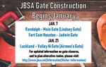 Throughout Joint Base San Antonio, installation entry control points, otherwise known as the base gates, will undergo multiple construction projects beginning in January. The first phase, focusing on three gates, will enhance force protection capabilities and make JBSA a safer community to work and live.