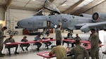 Air Force Reserve Command A4 Directorate, Logistics, Engineering and Force Protection, hosts a user acceptance testing session for the BRICE mobile app at Davis Monthan Air Force Base in Arizona with the 924th Fighter Group maintainers in March, 2018. Headquarters Air Force, AFRC, and Monkton teamed up to create and launch an iOS modern mobile app that enables maintainers to directly access the maintenance database from the flight line at the point of aircraft repair at the end of 2018. (Courtesy Photo)