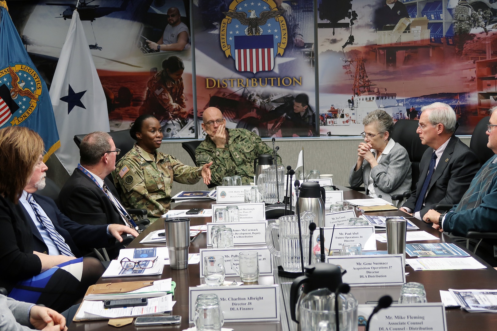 DLA CENTCOM & SOCOM commander visits Distribution headquarters