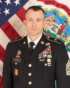 Command photo of Command Sgt. Maj. James D. Jones, West Virginia Army National Guard State Command Sgt. Maj.