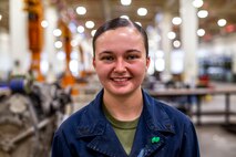 Cpl. Makayla Houston is a floor chief with Component Repair Platoon, General Support Maintenance Company, 3rd Maintenance Battalion, Combat Logistics Regiment 35, 3rd Marine Logistics Group. Marines with CRP, GSM Co. clean, rebuild and repair parts of motor vehicles to ensure that they are serviceable for use. Houston is a native of Newland, North Carolina. (U.S. Marine Corps photo by Lance Cpl. Terry Wong)