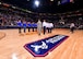 A mass enlistment was held by Team Luke at the Air Force Reserve Jerry Colangelo Classic basketball tournament in Phoenix. A group of 10 future Citizen Airman took part in the enlistment conducted by Col. Robert Tofil, the 944th Fighter Wing vice commander. (Courtesy photo)