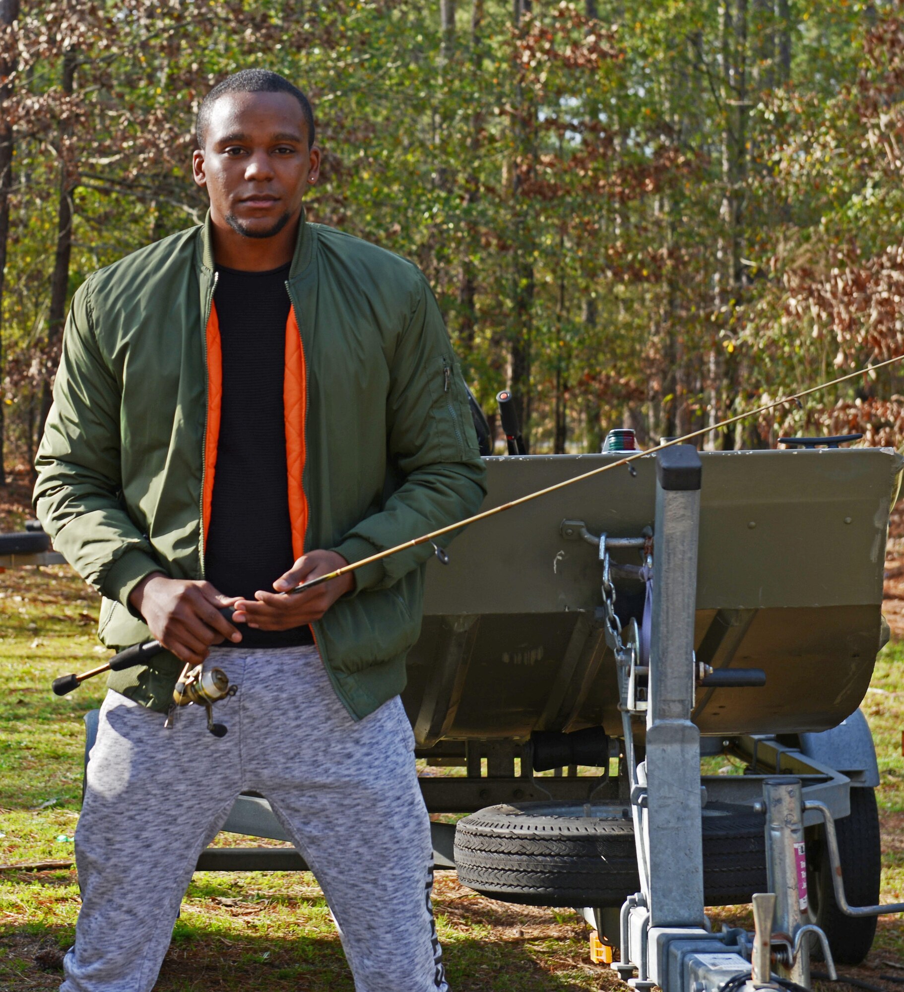 Will Oaks, recreation aid at Shaw Air Force Base S.C., poses for a photo at Outdoor Recreation, Jan. 08, 2019.