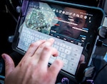 A 96th Security Forces Squadron uses the android tactical assault kit to send a message from his patrol vehicle July 5, 2017 at Eglin Air Force Base, Fla. Smart devices can provide a great level of convenience, however there are steps that must be taken in order to keep them secure.