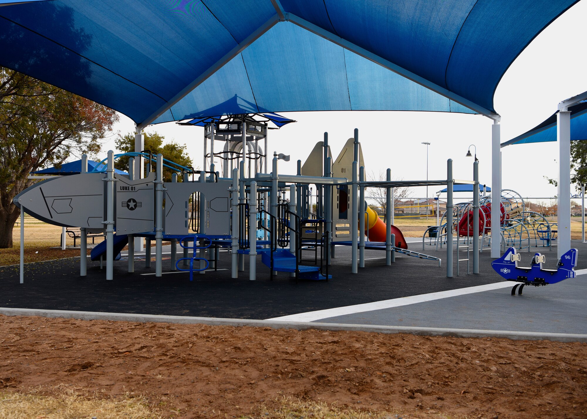 A new playground at Fowler Park was officially opened Jan. 9, 2018, at Luke Air Force Base, Ariz.