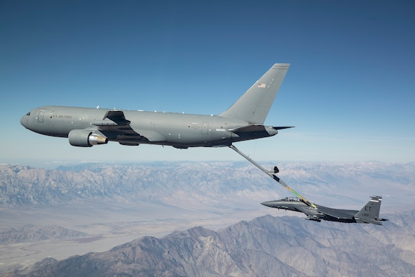 KC-46 refueling F-15E