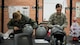 Senior Airman Brittany McCarty, 2nd Operations Support Squadron aircrew flight equipment technician, and Airman 1st Class Alexis Carpentier, 2nd OSS AFE technician, repair aircrew helmets at Barksdale Air Force Base, La., Dec. 13, 2018. The 2nd OSS manage and maintain the equipment of over 300 air crew members. (U.S. Air Force photo by Airman 1st Class Lillian Miller)