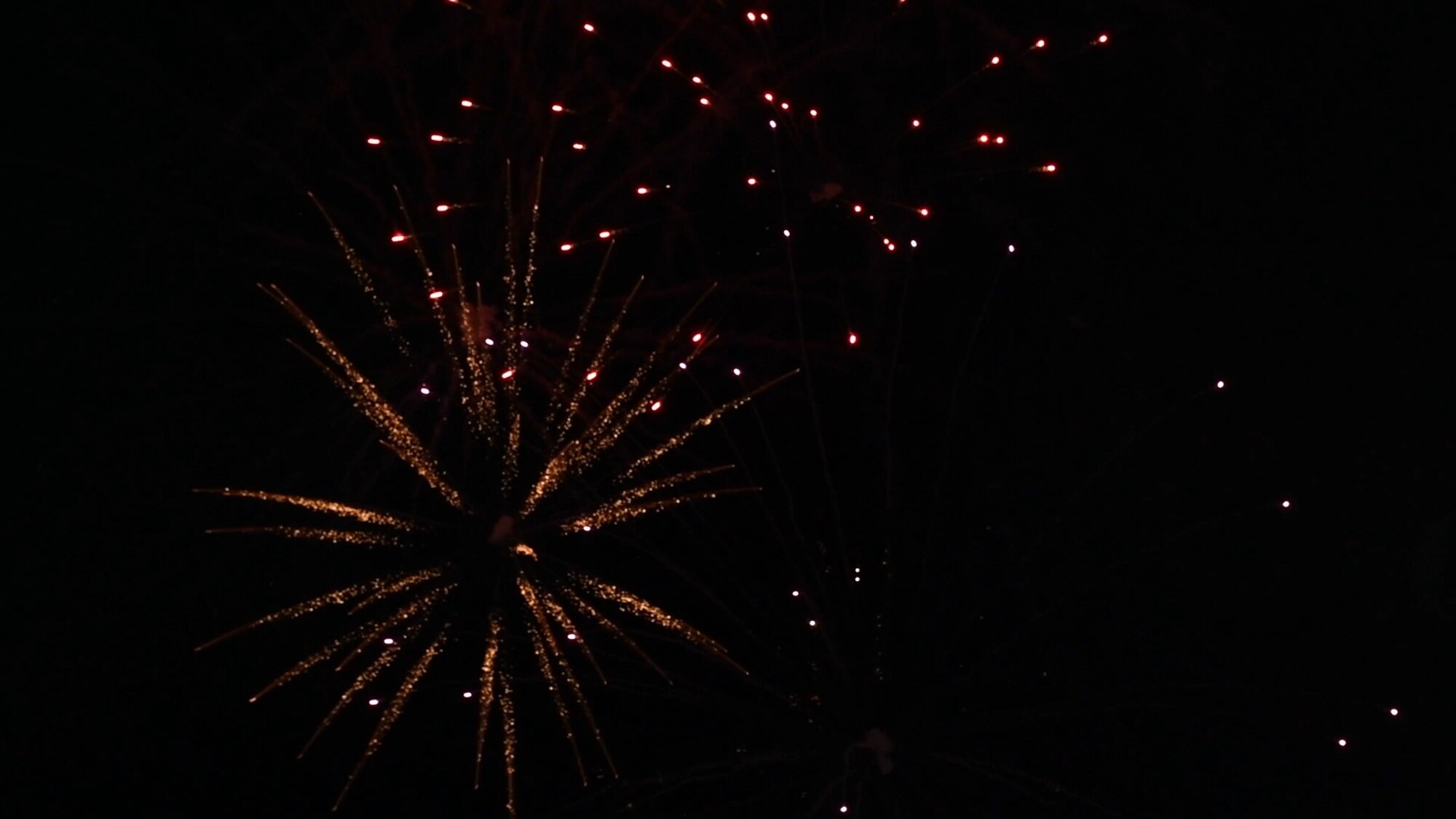 A firework display marked the end of the Armed Forces Bowl following the U.S. Army’s victory over Houston, Dec. 22, 2018, at Fort Worth, Texas. The firework show lasted approximately 10 minutes to honor the military members present. (U.S. Air Force photo by Amn Dallin Wrye)