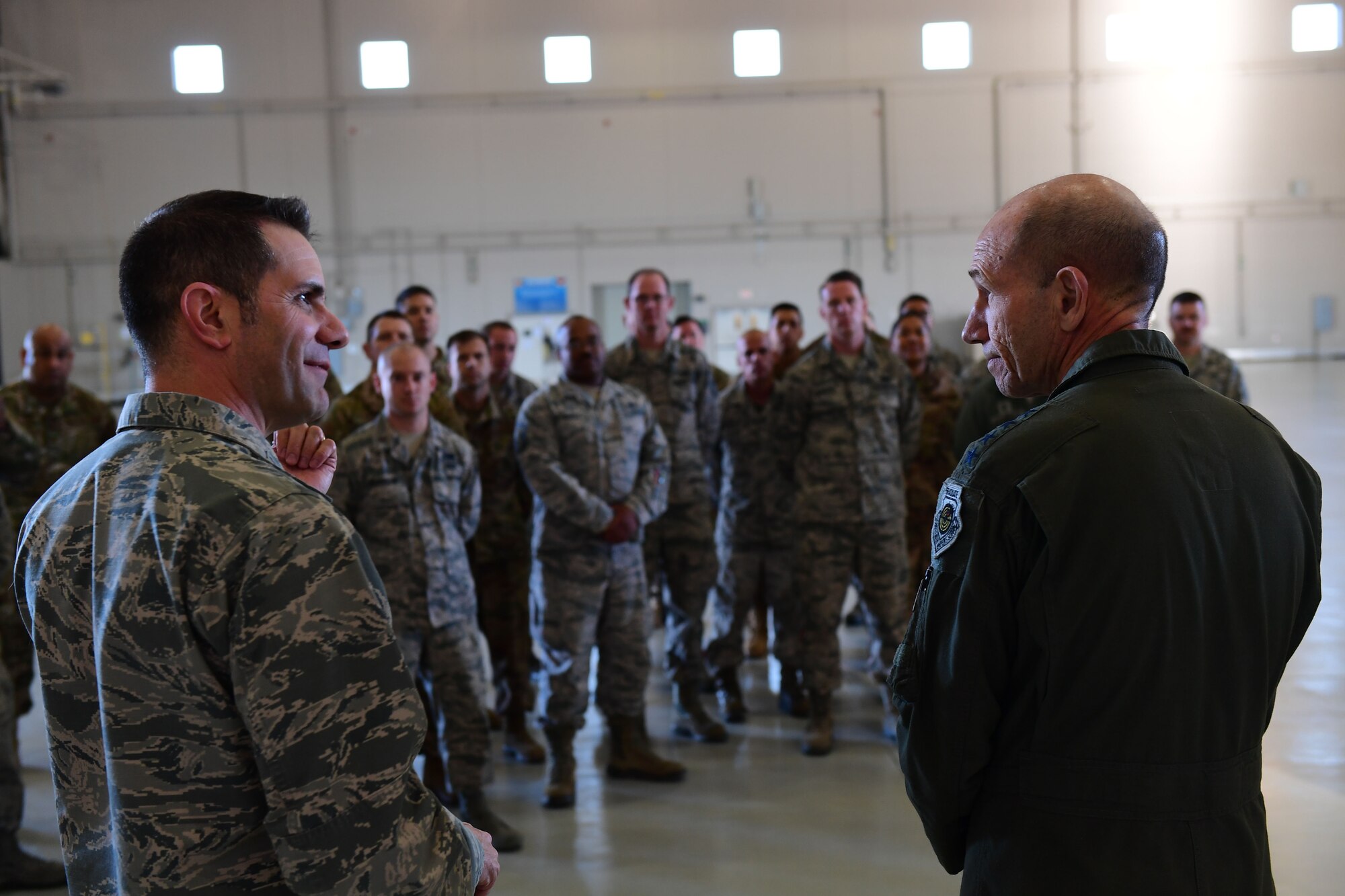 Holmes with Airmen