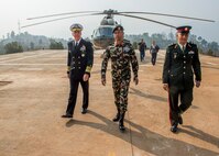 Commander, U.S. Indo-Pacific Command Adm. Phil Davidson tours the Birenda Peace Operations Training Center. This is Davidson’s first visit to Nepal as the USINDOPACOM commander.
