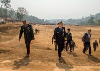 Commander, U.S. Indo-Pacific Command Adm. Phil Davidson tours the Birenda Peace Operations Training Center. This is Davidson’s first visit to Nepal as the USINDOPACOM commander.