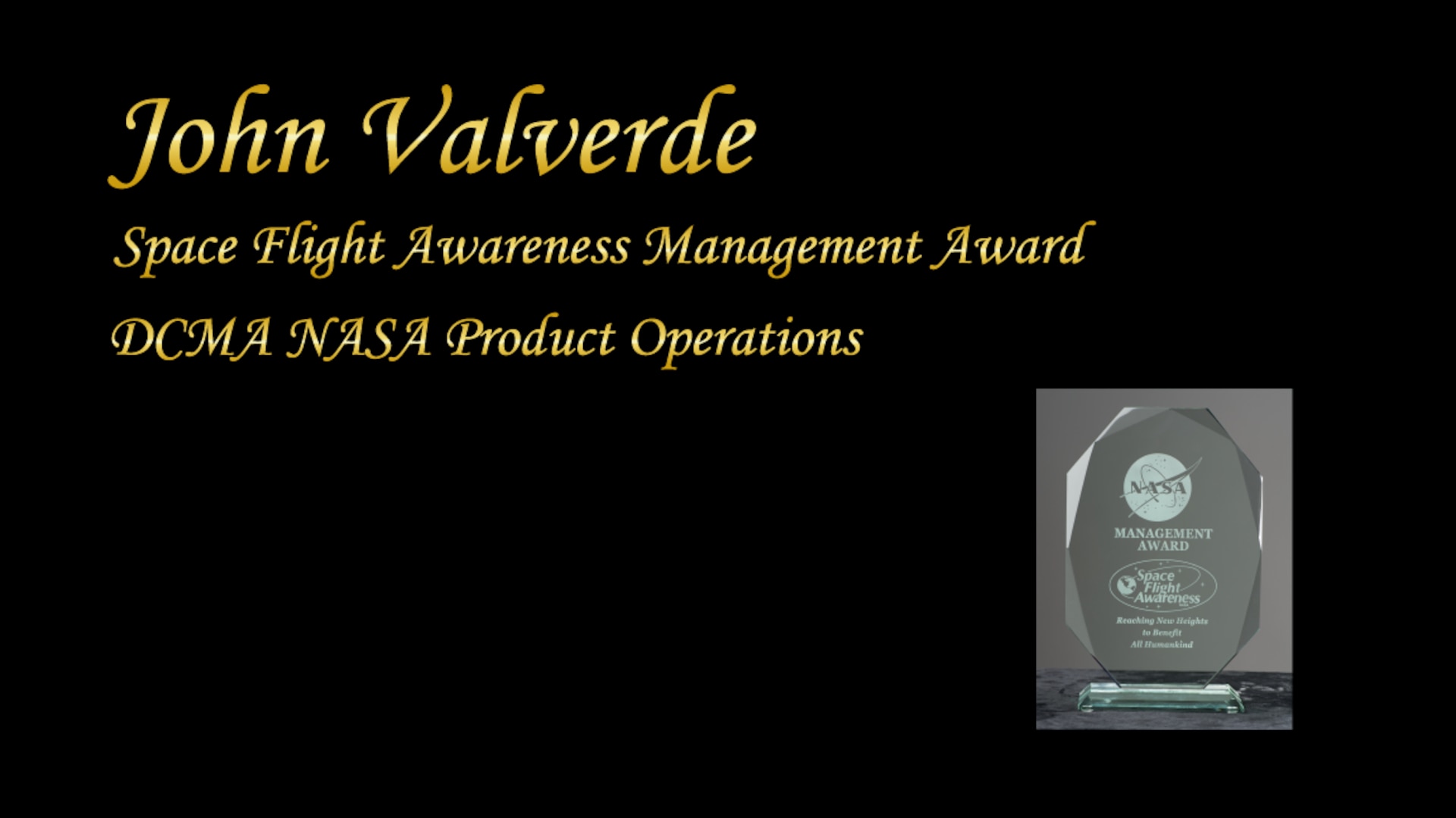 nasa space flight awareness award