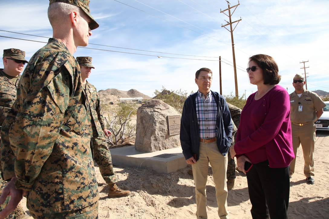 Sister of fallen Seabee visits Combat Center