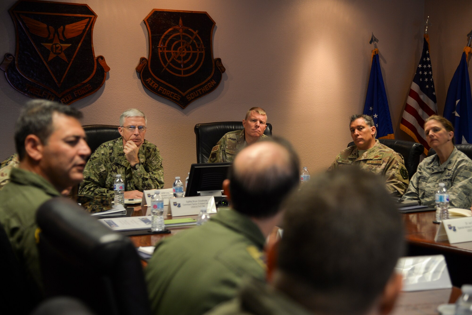 Admiral Faller USSOUTHCOM Commander visits 12th Air Force (Air Forces Southern)