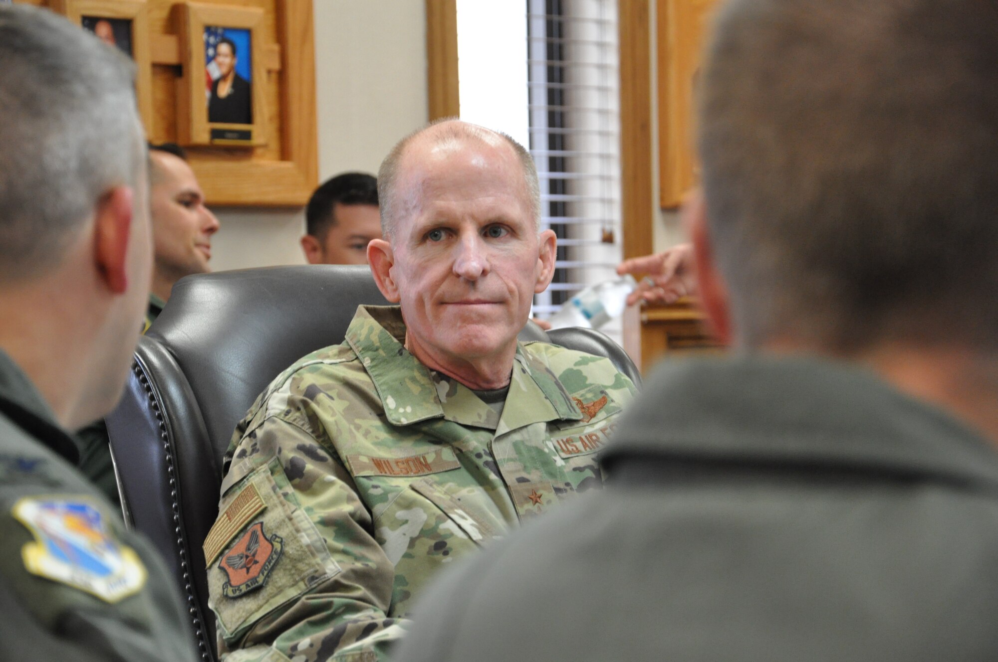 Photo of Vice Chief of Staff Gen. Stephen W. Wilson at Eglin Air Force Base, Florida, Jan. 8, 2019.