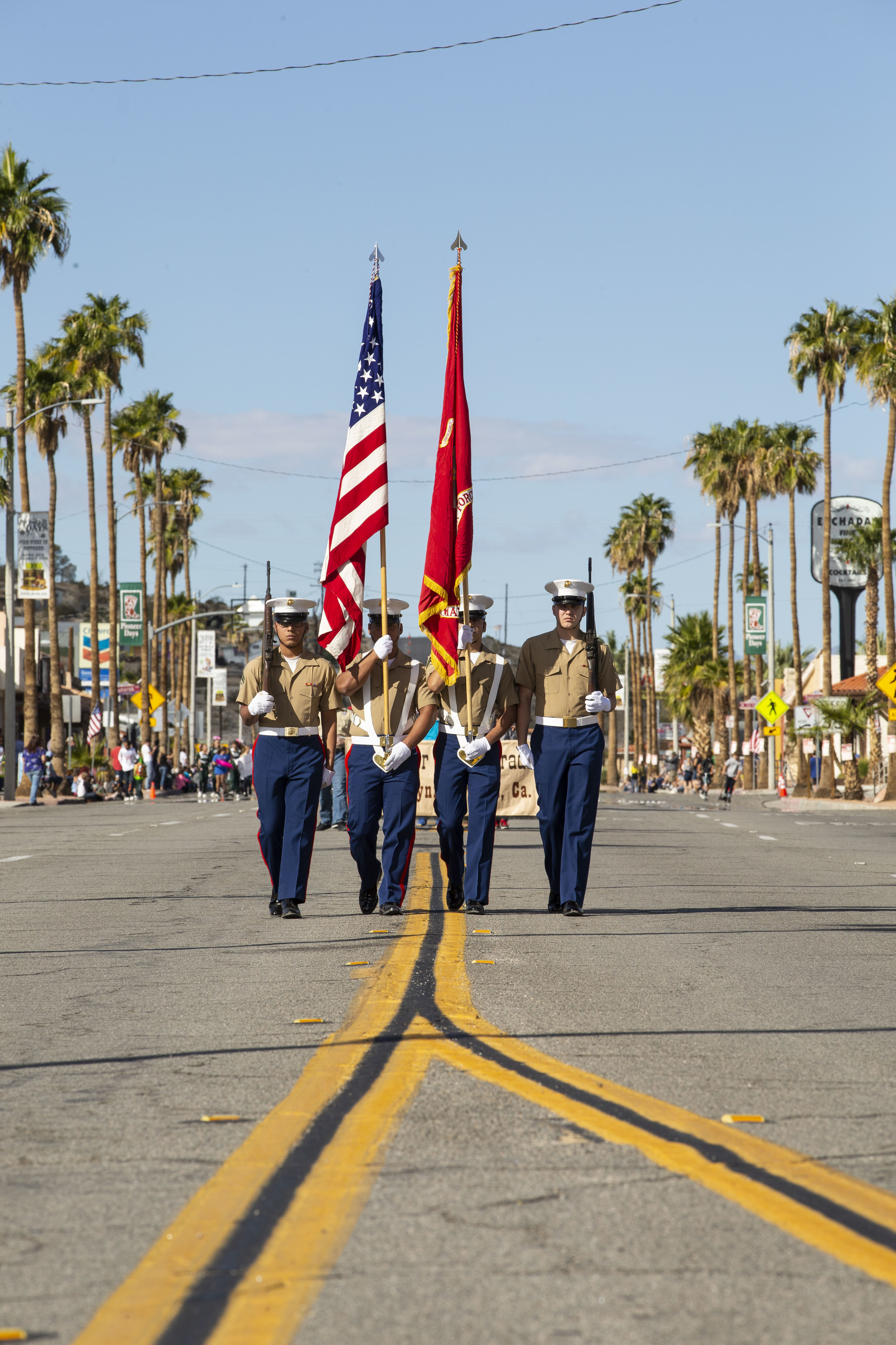 Marines Participate In 29 Palms Pioneer Day Parade