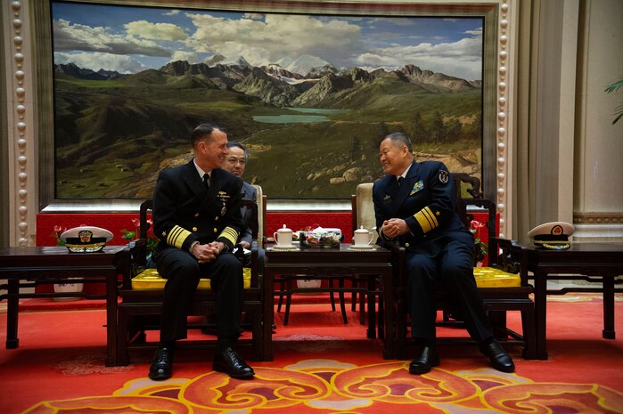 CNO Visits Chinese Counterpart in Beijing