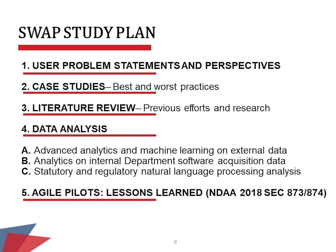 SWAP Study Plan