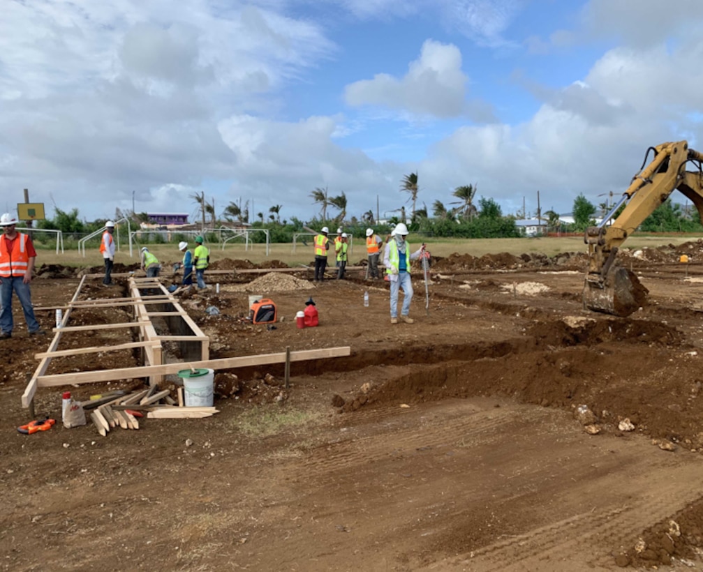 Honolulu District deployed personnel on Saipan to assist with FEMA's continuing temporary power generation mission are also now managing the work to complete 42 temporary classrooms for the new temporary campus of the Admiral Herbert G. Hopwood Middle School near the Koblerville Elementary School. USACE serves as the lead agency to respond with public works and engineering support and to coordinate long-term infrastructure recovery in the aftermath of Super Typhoon Yutu.