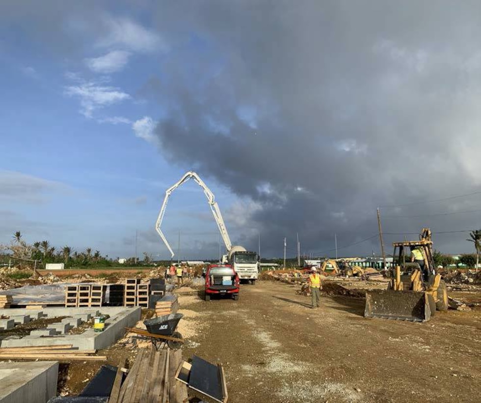 Honolulu District deployed personnel on Saipan to assist with FEMA's continuing temporary power generation mission are also now managing the work to complete 42 temporary classrooms for the new temporary campus of the Admiral Herbert G. Hopwood Middle School near the Koblerville Elementary School. USACE serves as the lead agency to respond with public works and engineering support and to coordinate long-term infrastructure recovery in the aftermath of Super Typhoon Yutu.