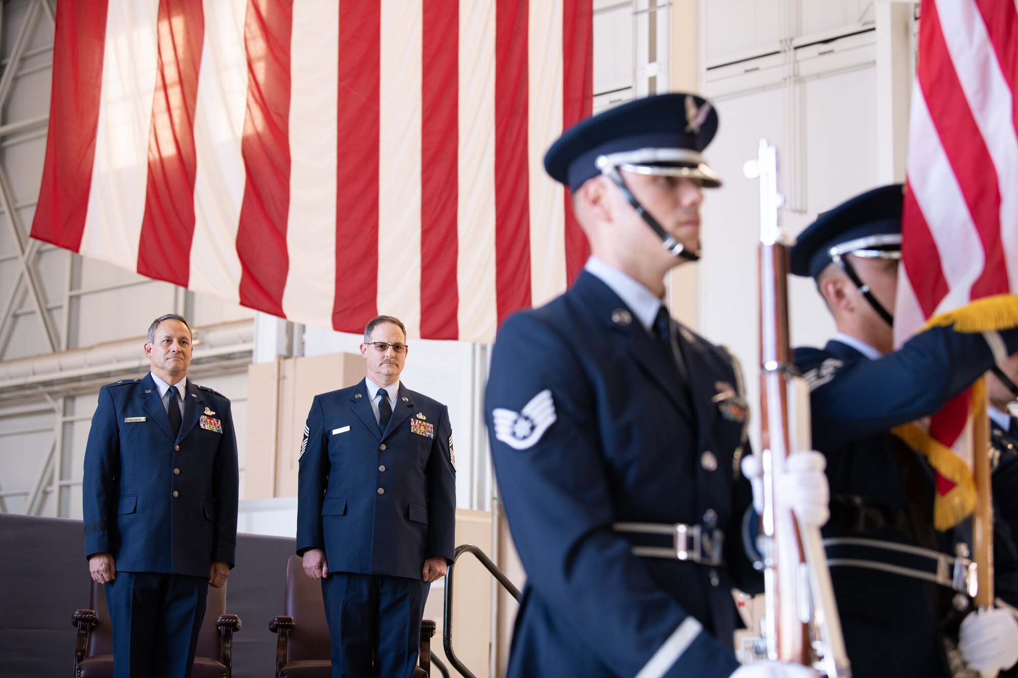 The 349thAir Mobility Wing paid tribute to their most senior enlisted leader, Command Chief Master Sgt. Bryan Payne, during his retirement ceremony on Jan. 12, 2019, at Travis Air Force Base, California.