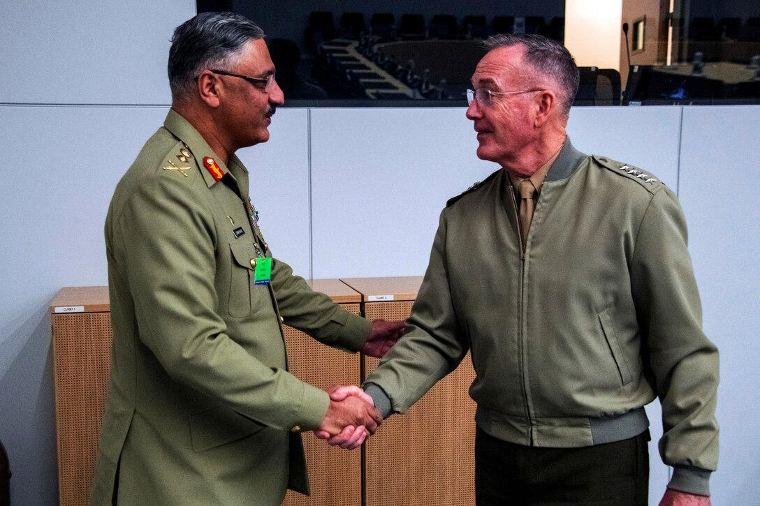 Joint Chiefs chairman talks with Pakistani counterpart