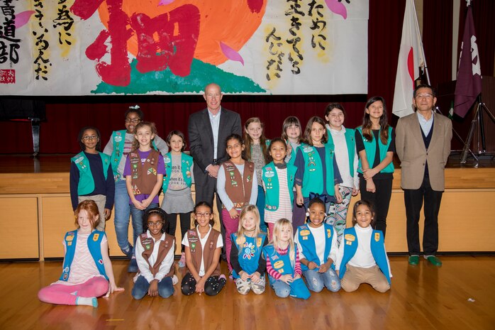 Girl Scouts write in new year with Kakizome