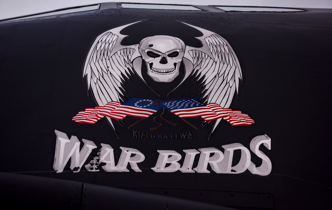 A B-52 Stratofortress bomber from the 5th Bomb Wing at Minot Air Force Base (AFB), North Dakota, sits on the flightline at Andersen AFB, Guam, Jan. 15, 2019.