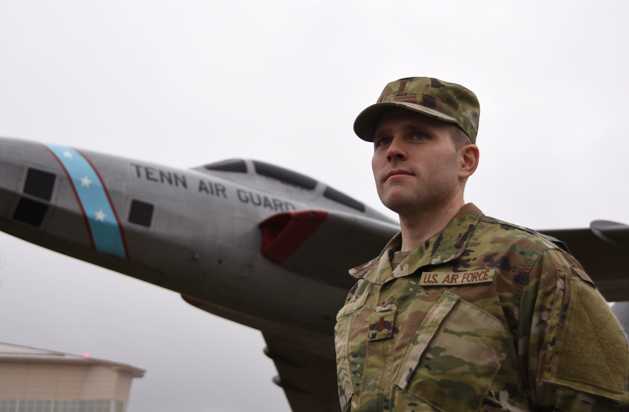 U.S. Air Force 2nd Lt. William, a flight commander at the 118th Wing, Tennessee Air National Guard, poses for a photo on Jan. 13, 2019, at Berry Field Air National Guard Base, Nashville. William used the education and opportunities provided by the Guard to spark a career change from the fast food industry to the cybersecurity field.